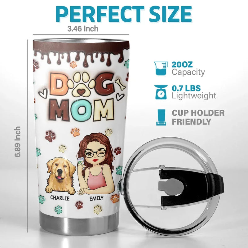 You Are Not Just A Pet, You Are Family - Dog & Cat Personalized Custom 3D Inflated Effect Printed Tumbler - Gift For Pet Owners, Pet Lovers
