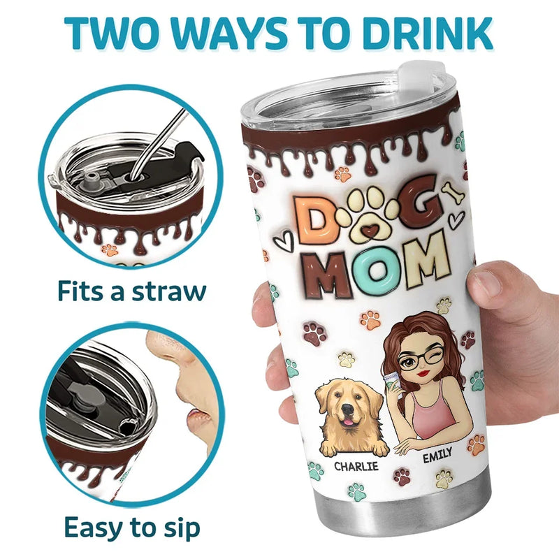 You Are Not Just A Pet, You Are Family - Dog & Cat Personalized Custom 3D Inflated Effect Printed Tumbler - Gift For Pet Owners, Pet Lovers