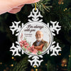 Custom Photo Resting In Heaven's Embrace - Memorial Personalized Custom Ornament - Metal Custom Shaped - Sympathy Gift, Christmas Gift For Family Members