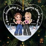 Congrats On Being My Sisters - Bestie Personalized Custom Ornament - Acrylic Custom Shaped - Christmas Gift For Best Friends, BFF, Sisters