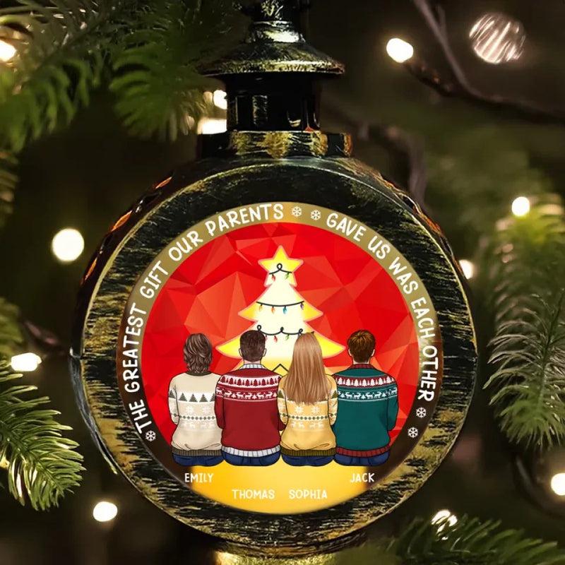 Family Is The Gift That Lasts Forever - Family Personalized Custom Candlelight Lantern Ornament - Christmas Gift For Family Members