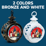 Custom Name Christmas Family Gifts - Personalized Candlelight Lantern Ornament