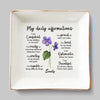 My Daily Affirmations - Bestie Personalized Custom Jewelry Dish - Gift For Best Friends, BFF, Sisters