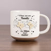 Family Is Not Defined By Distance, But By Love - Family Personalized Custom Printed Pottery Mug - Christmas Gift For Family Members