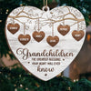 Grandma's Love Is Forever In Bloom - Family Personalized Custom Ornament - Wood Custom Shaped - Christmas Gift For Grandma
