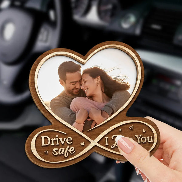 Drive Safe I Love You Visor Clip, Drive Safe - Personalized Custom Car Visor Clip, Custom Photo Car Visor Clip, Valentines Day Gifts For Wife Husband, Anniversary Birthday Gifts For Couples - View #8