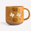 Family Is Not Defined By Distance, But By Love - Family Personalized Custom Printed Pottery Mug - Christmas Gift For Family Members