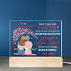 Follow Your Dreams, Believe In Yourself - Family Personalized Custom Shaped 3D LED Light - Gift For Mom, Daughter