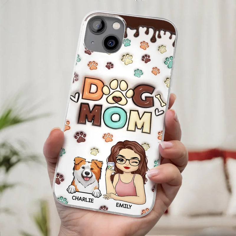 Life Is Better With A Wagging Tail By My Side - Dog & Cat Personalized Custom 3D Inflated Effect Printed Clear Phone Case - Gift For Pet Owners, Pet Lovers