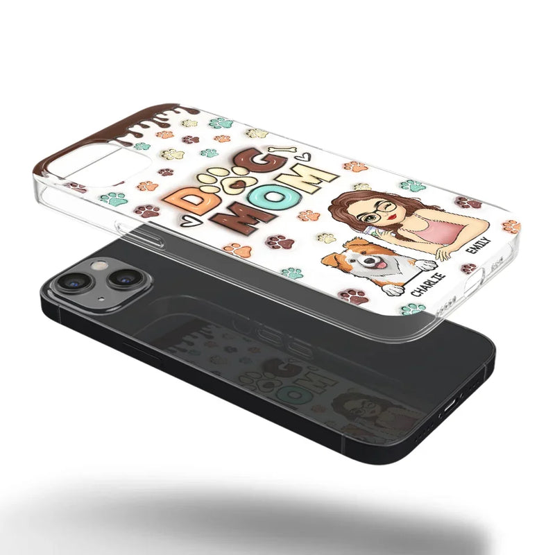 Life Is Better With A Wagging Tail By My Side - Dog & Cat Personalized Custom 3D Inflated Effect Printed Clear Phone Case - Gift For Pet Owners, Pet Lovers
