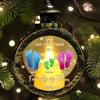 Every Christmas Together Is A New Chapter - Family Personalized Custom Candlelight Lantern Ornament - Christmas Gift For Family Members, First Christmas