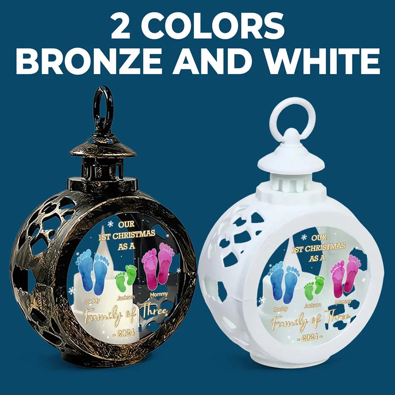 Every Christmas Together Is A New Chapter - Family Personalized Custom Candlelight Lantern Ornament - Christmas Gift For Family Members, First Christmas