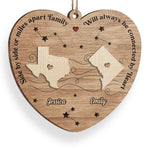 Custom Name Long Distance Family Christmas Gifts - Personalized Ornament