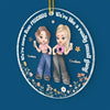 We're More Than Friends - Bestie Personalized Custom Ornament - Acrylic Custom Shaped - Christmas Gift For Best Friends, BFF, Sisters