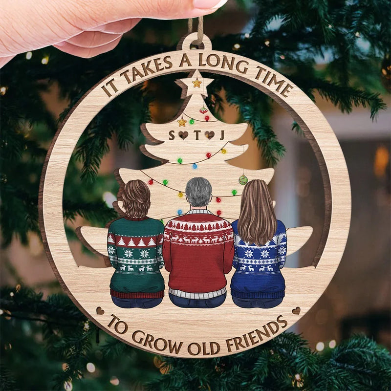 Every Season Is Our Season - Bestie Personalized Custom Ornament - Wood Custom Shaped - Christmas Gift For Best Friends, BFF, Sisters