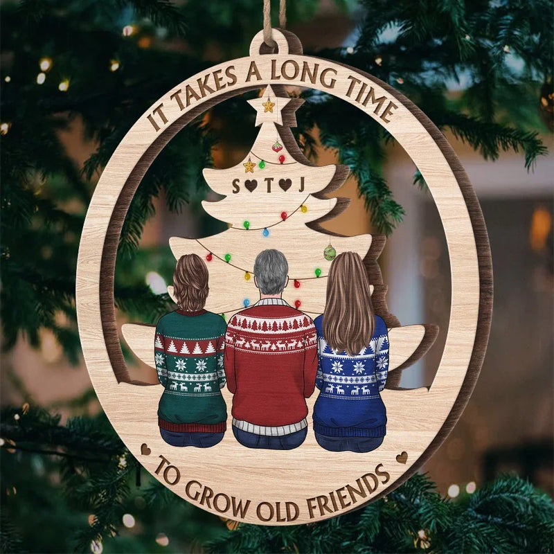 Every Season Is Our Season - Bestie Personalized Custom Ornament - Wood Custom Shaped - Christmas Gift For Best Friends, BFF, Sisters
