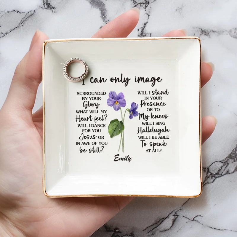 A True Friend Is A Blessing From Above - Bestie Personalized Custom Jewelry Dish - Gift For Best Friends, BFF, Sisters