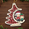A Grandchild Is The Tinsel On The Christmas Tree Of Life - Family Personalized Custom Ornament - Acrylic Custom Shaped - Christmas Gift For Grandma, Grandkid
