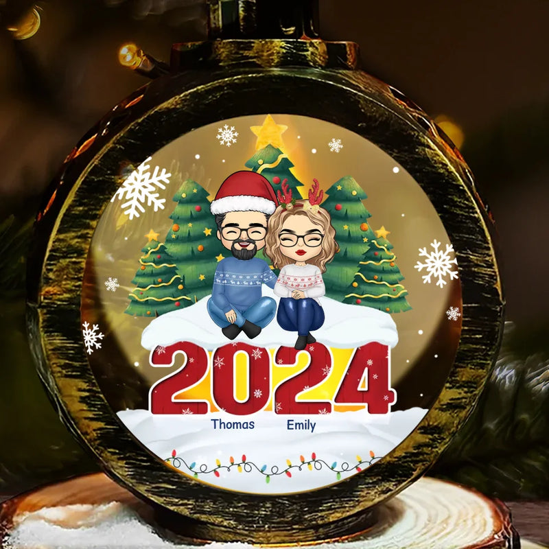 Keep Calm And Have A Merry Christmas - Family Personalized Custom Candlelight Lantern Ornament - Christmas Gift For Family Members