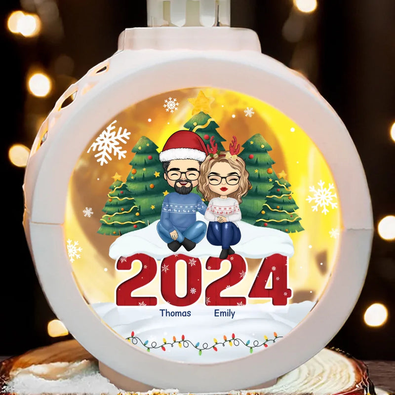 Keep Calm And Have A Merry Christmas - Family Personalized Custom Candlelight Lantern Ornament - Christmas Gift For Family Members