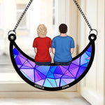 Friends Are The Siblings God Never Gave Us - Family Personalized Window Hanging Suncatcher Ornament - Christmas Gift For Best Friends, Sisters