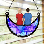 Friends Are The Siblings God Never Gave Us - Family Personalized Window Hanging Suncatcher Ornament - Christmas Gift For Best Friends, Sisters