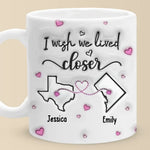 Far But Never Forgotten - Bestie Personalized Custom 3D Inflated Effect Printed Mug - Gift For Best Friends, BFF, Sisters