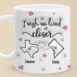 Far But Never Forgotten - Bestie Personalized Custom 3D Inflated Effect Printed Mug - Gift For Best Friends, BFF, Sisters