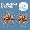Home Is Where Christmas Begins - Family Personalized Custom Circle Glass Ornament - Christmas Gift For Family Members