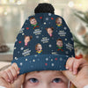 Custom Photo May You Experience A Magical Christmas - Family Personalized Custom Christmas Beanie Hat - Christmas Gift For Family Members