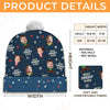 Custom Photo May You Experience A Magical Christmas - Family Personalized Custom Christmas Beanie Hat - Christmas Gift For Family Members