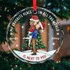 A Kiss Is A Whisper In Your Soul - Couple Personalized Custom Circle Glass Ornament - Christmas Gift For Husband Wife, Anniversary