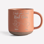 I Wish We Lived Closer - Bestie Personalized Custom Pottery Mug - Gift For Best Friends, BFF, Sisters - New Arrival, AMZ