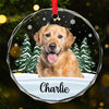 Custom Photo We Still Miss You - Memorial Personalized Custom Circle Glass Ornament - Christmas Gift, Sympathy Gift For Pet Owners, Pet Lovers