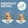 Custom Photo We Still Miss You - Memorial Personalized Custom Circle Glass Ornament - Christmas Gift, Sympathy Gift For Pet Owners, Pet Lovers
