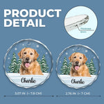 Custom Photo We Still Miss You - Memorial Personalized Custom Circle Glass Ornament - Christmas Gift, Sympathy Gift For Pet Owners, Pet Lovers