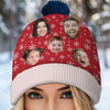 Custom Photo Family Makes Every Holiday Moment Special - Family Personalized Custom Christmas Beanie Hat - Christmas Gift For Family Members