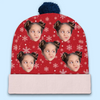 Custom Photo Family Makes Every Holiday Moment Special - Family Personalized Custom Christmas Beanie Hat - Christmas Gift For Family Members