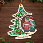 Happy Holidays To The Best Family Member I Chose For Myself - Bestie Personalized Custom Ornament - Acrylic Custom Shaped - Christmas Gift For Best Friends, BFF, Sisters