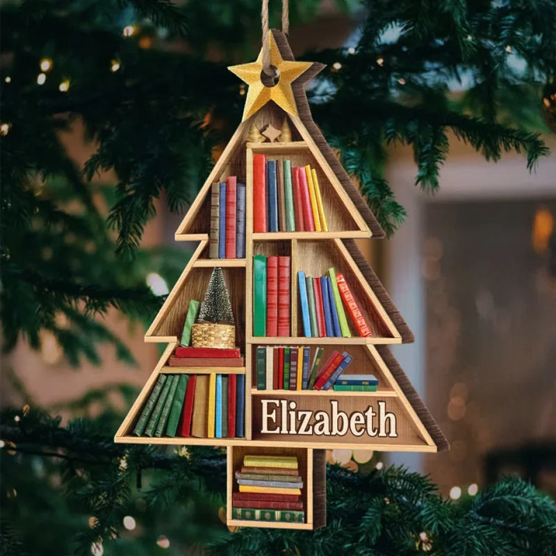 All I Want For Christmas Is A Good Book - Personalized Custom Ornament - Wood Custom Shaped - Christmas Gift For Book Lovers