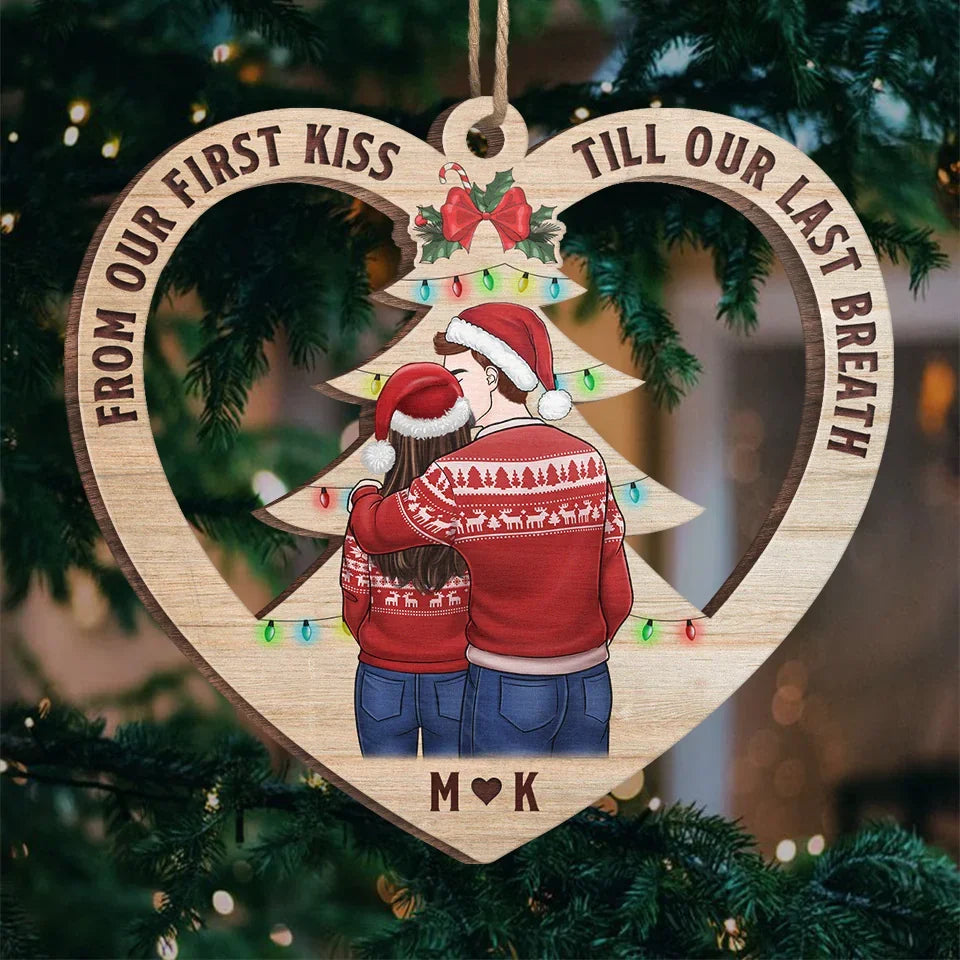 Moving In Together Gift For Couple Custom Photo Christmas Couple