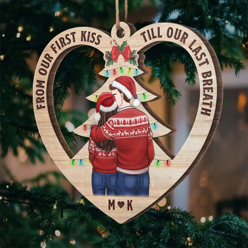 You Make The Season Bright - Couple Personalized Custom Ornament - Wood Custom Shaped - Christmas Gift For Husband Wife, Anniversary