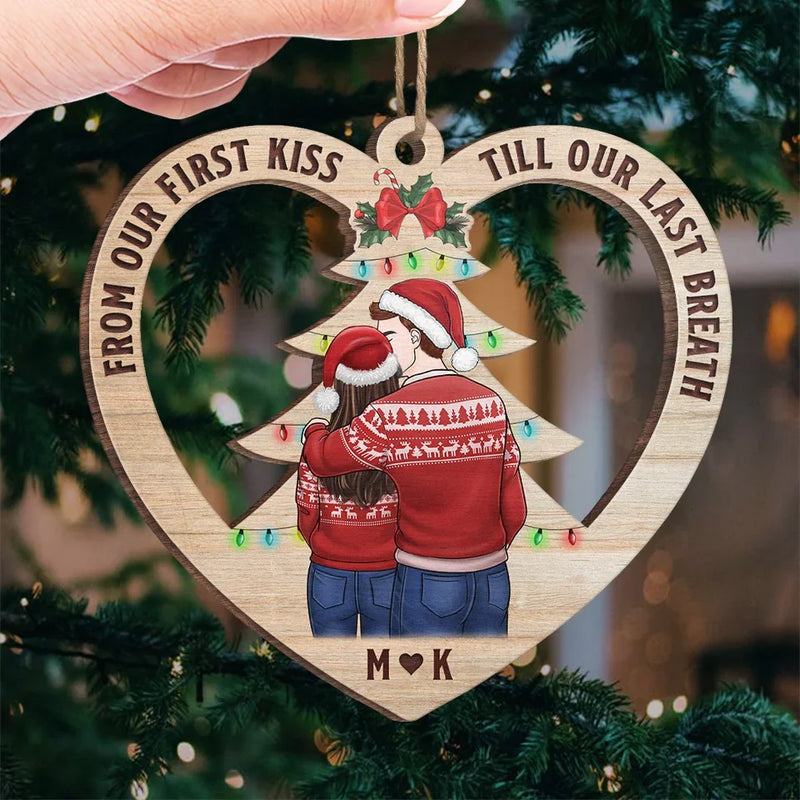 You Make The Season Bright - Couple Personalized Custom Ornament - Wood Custom Shaped - Christmas Gift For Husband Wife, Anniversary