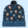 Custom Photo May You Experience A Magical Christmas - Family Personalized Custom Christmas Beanie Hat - Christmas Gift For Family Members