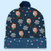 Custom Photo May You Experience A Magical Christmas - Family Personalized Custom Christmas Beanie Hat - Christmas Gift For Family Members