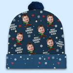 Custom Photo May You Experience A Magical Christmas - Family Personalized Custom Christmas Beanie Hat - Christmas Gift For Family Members