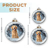 Custom Photo Santa Paws Is Coming To Town - Dog & Cat Personalized Custom Ornament - Acrylic Custom Shaped - Christmas Gift For Pet Owners, Pet Lovers