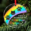 Thanks For Everything I Had A Great Time - Memorial Personalized Custom Circle Glass Ornament - Christmas Gift, Sympathy Gift For Pet Owners, Pet Lovers
