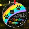 Thanks For Everything I Had A Great Time - Memorial Personalized Custom Circle Glass Ornament - Christmas Gift, Sympathy Gift For Pet Owners, Pet Lovers