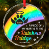 Thanks For Everything I Had A Great Time - Memorial Personalized Custom Circle Glass Ornament - Christmas Gift, Sympathy Gift For Pet Owners, Pet Lovers